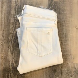 White cropped skinny Rag & Bone jeans